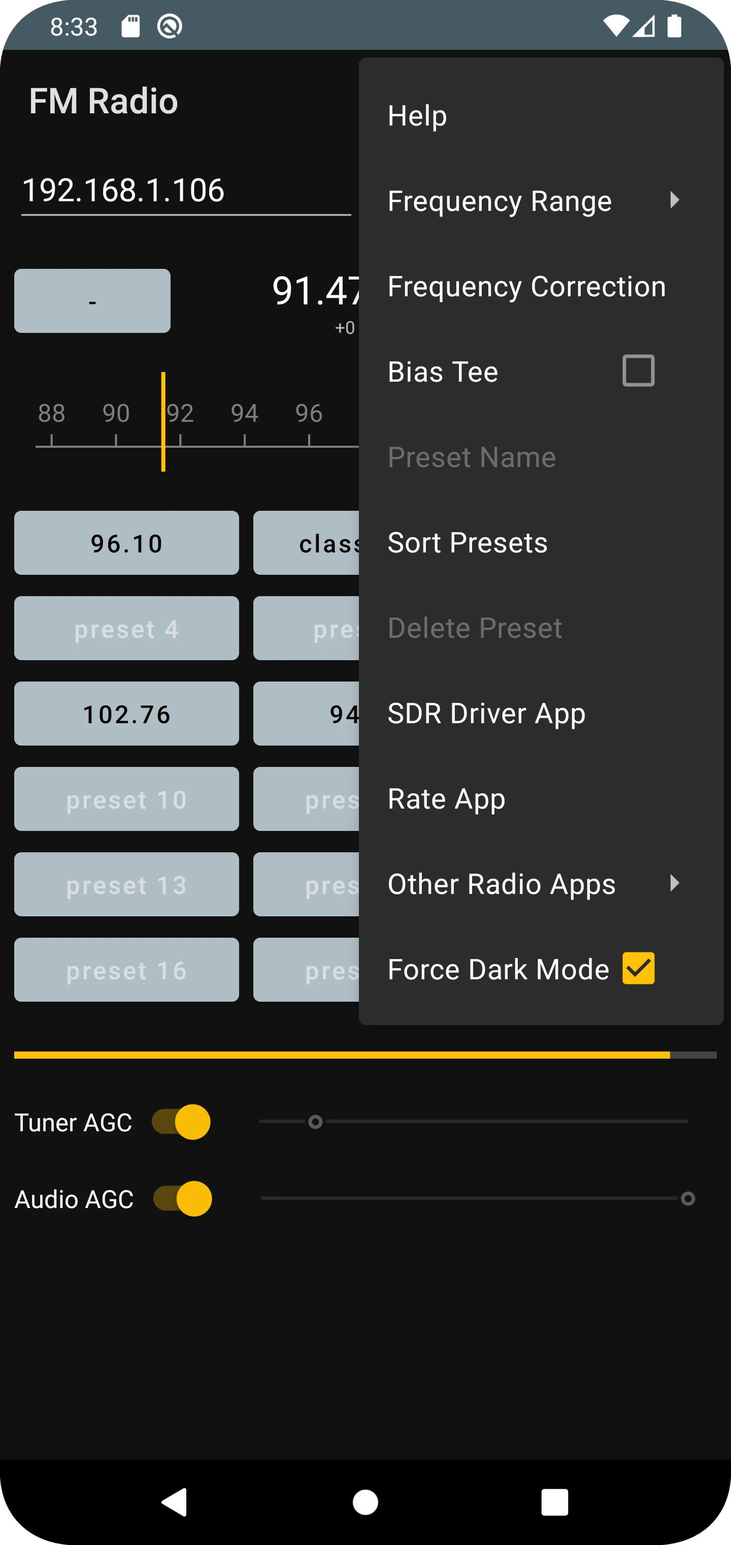 FM Radio (RTL-SDR) screenshot
